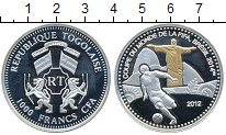 Продать Монеты Того 1000 франков 2012 Серебро