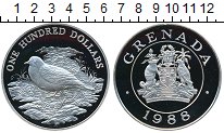 Продать Монеты Гренада 100 долларов 1988 Серебро