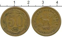 Продать Монеты Джибути 50 сентим 1921 Латунь