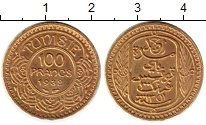 Продать Монеты Тунис 100 франков 1932 Золото