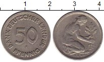 Продать Монеты ГДР 50 пфеннигов 1949 Медно-никель