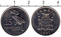 Продать Монеты Замбия 25 квач 1992 Медно-никель