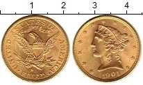 Продать Монеты США 5 долларов 1901 Золото