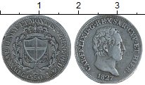 Продать Монеты Сардиния 50 сентим 1827 Серебро