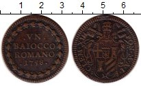 Продать Монеты Италия 1 тестон 1796 Серебро
