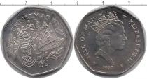 Продать Монеты Остров Мэн 50 пенсов 1997 Медно-никель