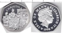 Продать Монеты Остров Мэн 50 пенсов 1998 Медно-никель