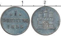 Продать Монеты Гамбург 1 пфенниг 1855 Серебро