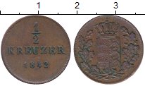Продать Монеты Пруссия 1/2 крейцера 1842 Медь