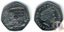 Продать Монеты Остров Мэн 50 пенсов 2000 Медно-никель