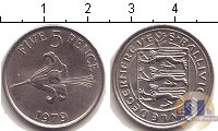 Продать Монеты Остров Джерси 5 пенсов 1979 