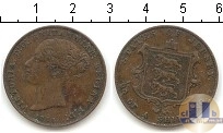 Продать Монеты Остров Джерси 1/20 шиллинга 1858 