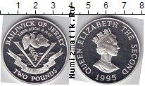 Продать Монеты Остров Джерси 2 фунта 1995 Серебро