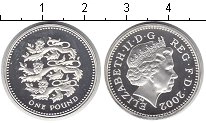 Продать Монеты Великобритания 1 фунт 2002 Серебро