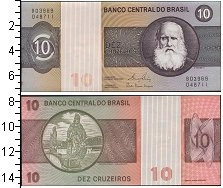Продать Банкноты Бразилия 10 крузейро 0 