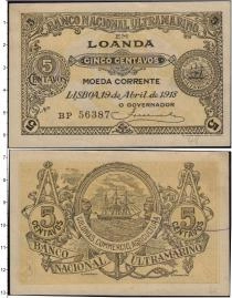Продать Банкноты Ангола 5 сентаво 1918 