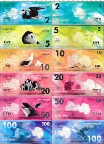Продать Банкноты Антарктика Набор из 6 бон 2014 