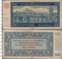 Продать Банкноты Богемия и Моравия 100 крон 1940 
