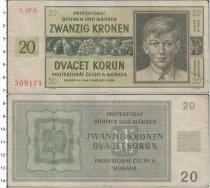Продать Банкноты Богемия и Моравия 20 корун 1944 