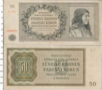 Продать Банкноты Богемия и Моравия 50 крон 1944 