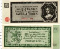 Продать Банкноты Богемия и Моравия 50 крон 1940 