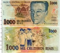 Продать Банкноты Бразилия 1000 крузейро 1993 