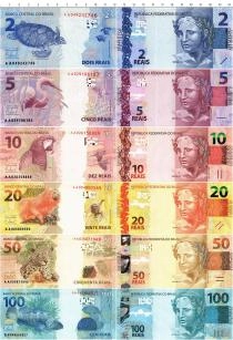 Продать Банкноты Бразилия Набор из 6 бон 0 