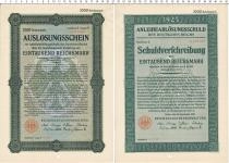 Продать Банкноты Веймарская республика 1000 марок 1925 