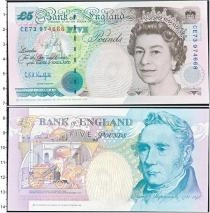 Продать Банкноты Великобритания 5 фунтов 1990 