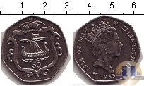 Продать Монеты Остров Мэн 50 пенсов 1985 