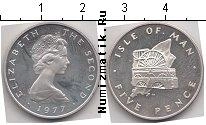 Продать Монеты Остров Мэн 5 пенсов 1977 Серебро