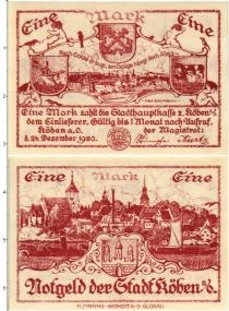 Продать Банкноты Германия : Нотгельды 1 марка 1920 