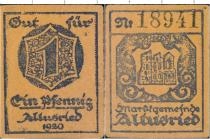 Продать Банкноты Германия : Нотгельды 1 пфенниг 1920 