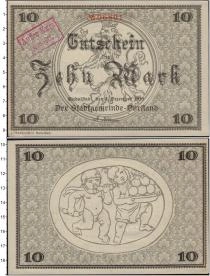 Продать Банкноты Германия : Нотгельды 10 марок 1918 