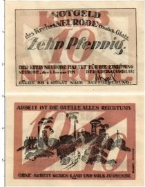 Продать Банкноты Германия : Нотгельды 10 пфеннигов 1921 