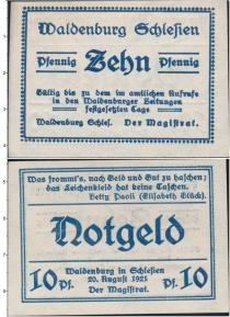 Продать Банкноты Германия : Нотгельды 10 пфеннигов 1921 