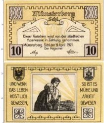 Продать Банкноты Германия : Нотгельды 10 пфеннигов 1921 