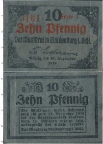 Продать Банкноты Германия : Нотгельды 10 пфеннигов 1918 