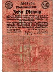 Продать Банкноты Германия : Нотгельды 10 пфеннигов 1917 