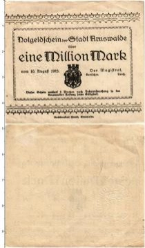 Продать Банкноты Германия : Нотгельды 1000000 марок 1923 