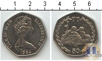 Продать Монеты Остров Мэн 50 пенсов 1984 Медно-никель