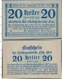 Продать Банкноты Германия : Нотгельды 20 геллеров 1920 