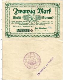 Продать Банкноты Германия : Нотгельды 20 марок 1918 