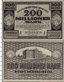 Продать Банкноты Германия : Нотгельды 200000000 марок 1923 