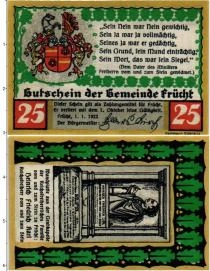 Продать Банкноты Германия : Нотгельды 25 пфеннигов 1922 