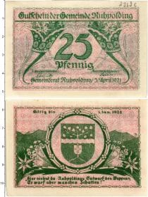 Продать Банкноты Германия : Нотгельды 25 пфеннигов 1921 