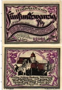 Продать Банкноты Германия : Нотгельды 25 пфеннигов 1921 