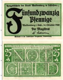 Продать Банкноты Германия : Нотгельды 25 пфеннигов 1920 