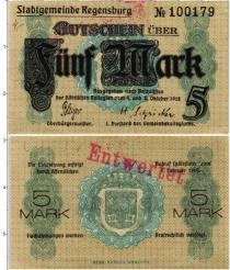 Продать Банкноты Германия : Нотгельды 5 марок 1918 