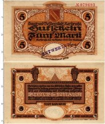 Продать Банкноты Германия : Нотгельды 5 марок 1918 